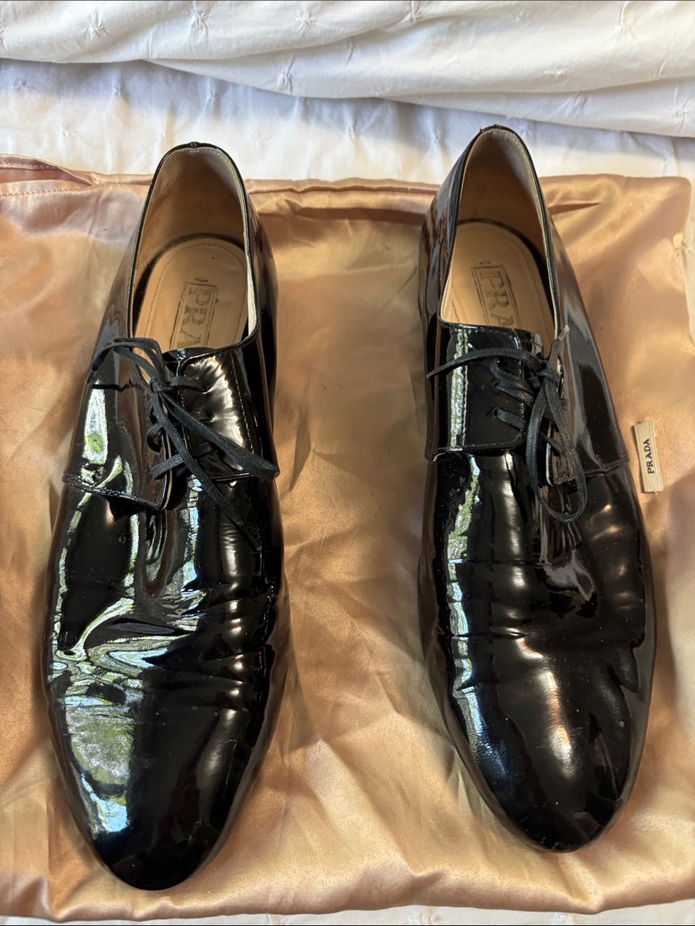 Prada patent Oxford